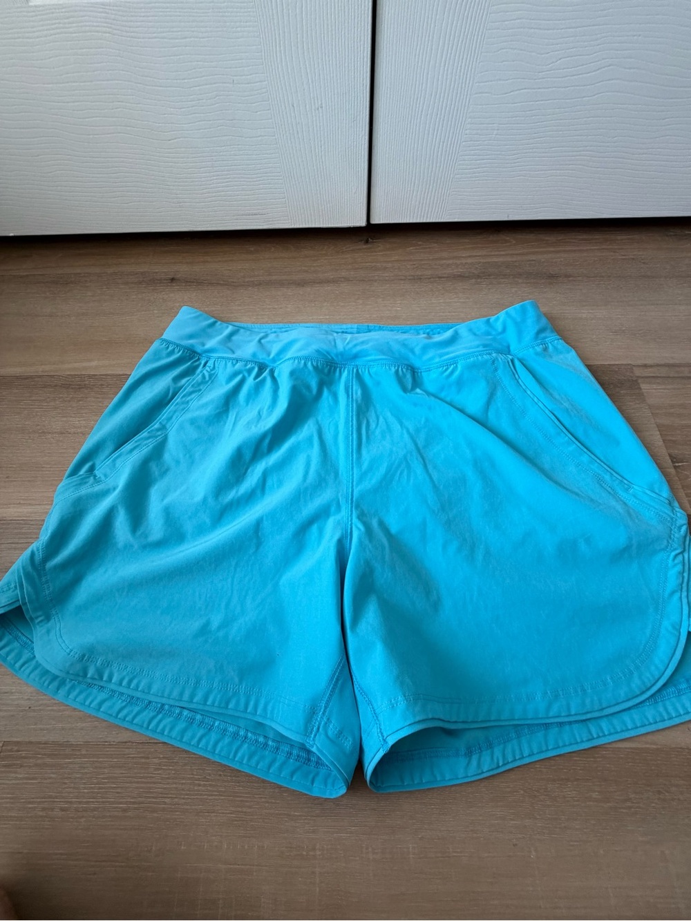 Lands' End Women's Aqua Blue Board Shorts